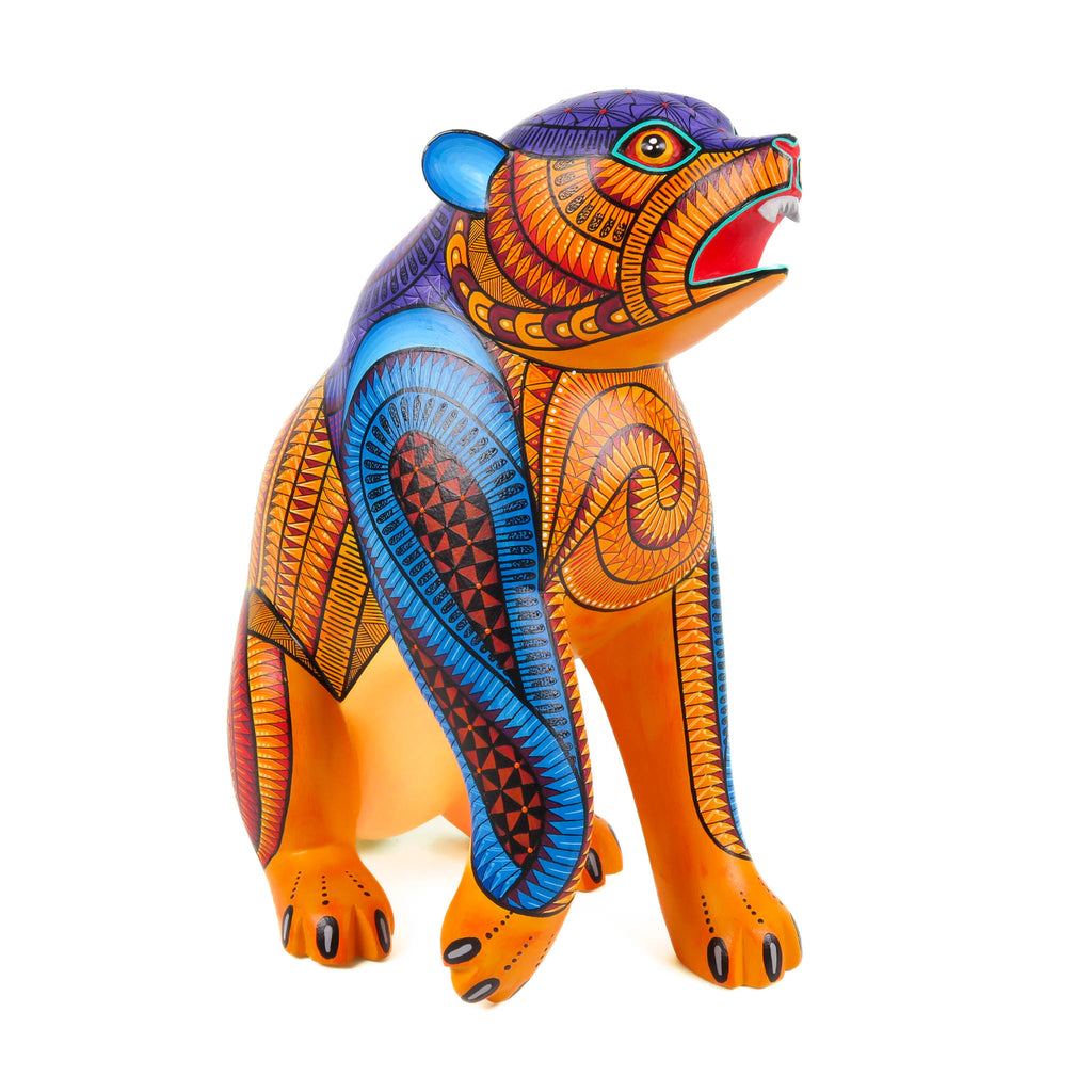 Grizzly Bear - Oaxacan Alebrije Wood Carving
