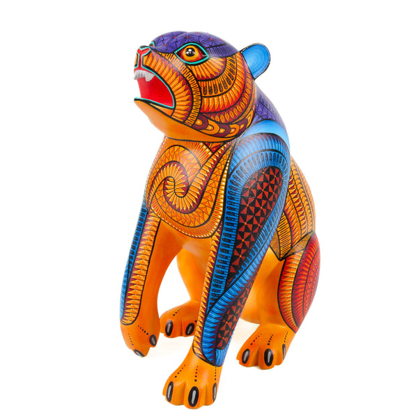 Grizzly Bear - Oaxacan Alebrije Wood Carving