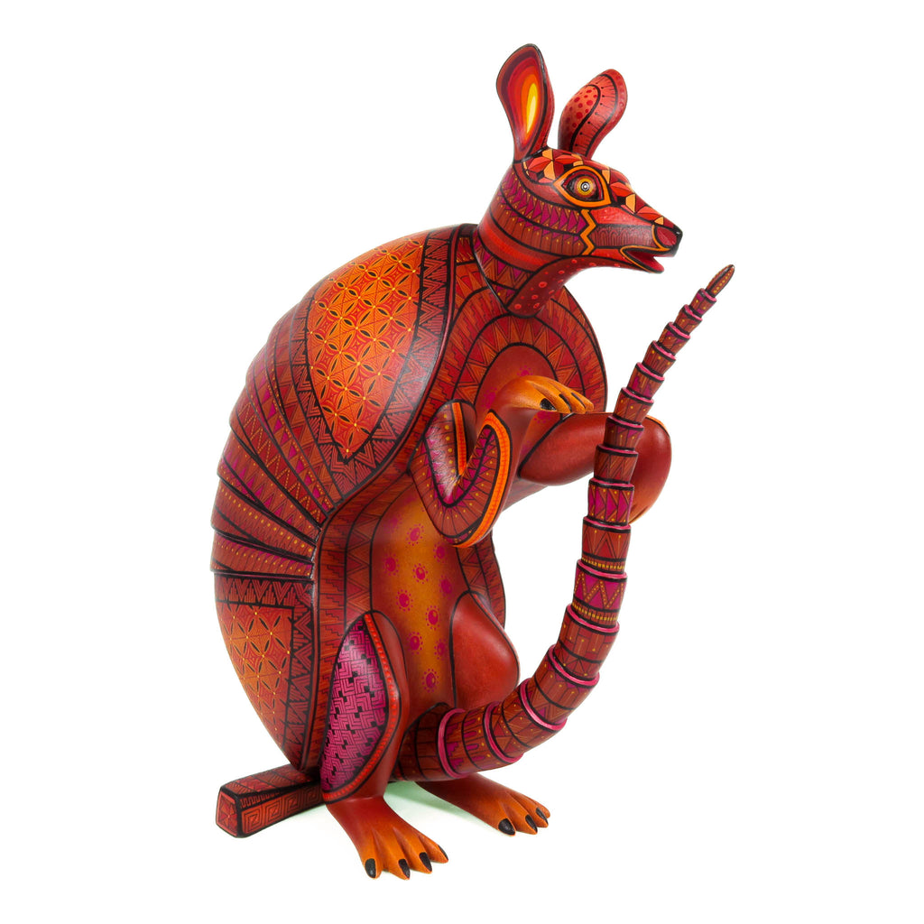 Standing Armadillo - Oaxacan Alebrije Wood Carving