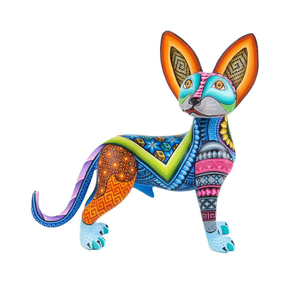 Vigilant Dog - Oaxacan Alebrije Wood Carving