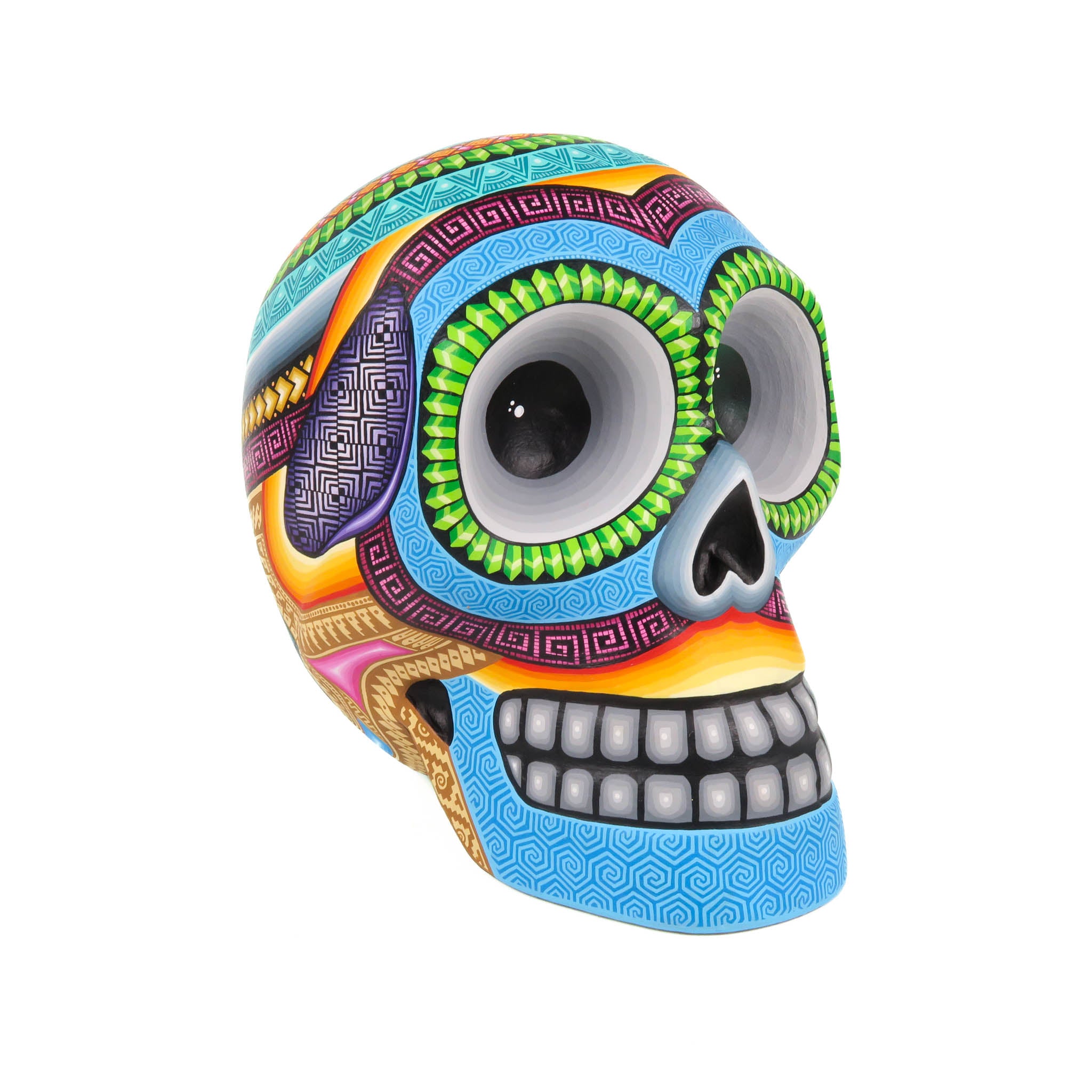Day of The Dead Sugar Skull - Oaxacan Alebrije Wood Carving