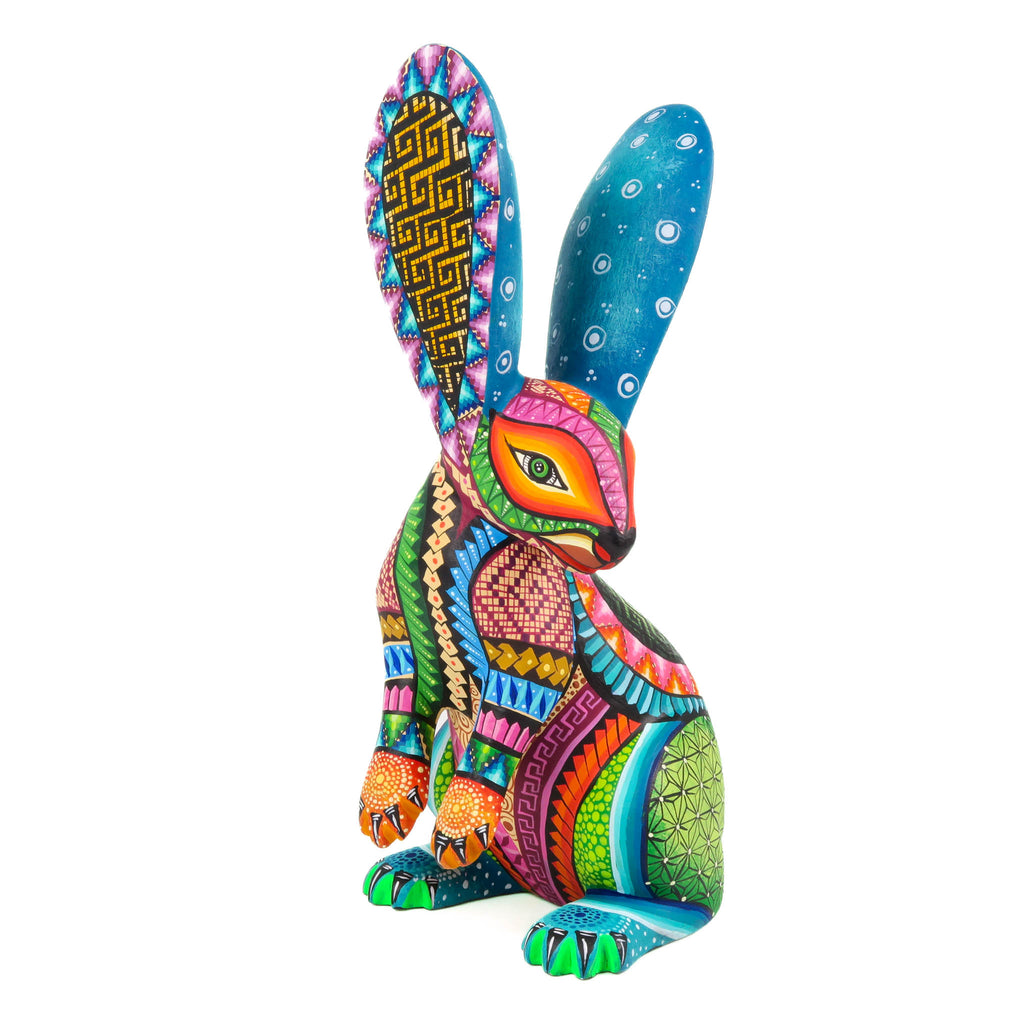 Beautiful Sitting Rabbit - Oaxacan Alebrije Wood Carving