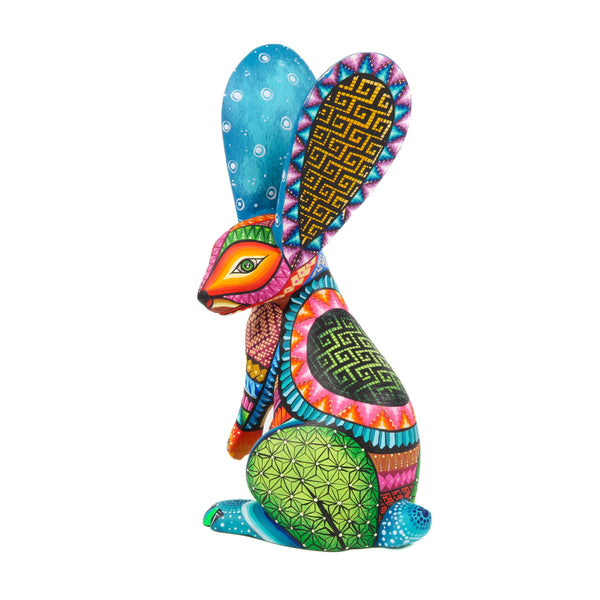 Beautiful Sitting Rabbit - Oaxacan Alebrije Wood Carving