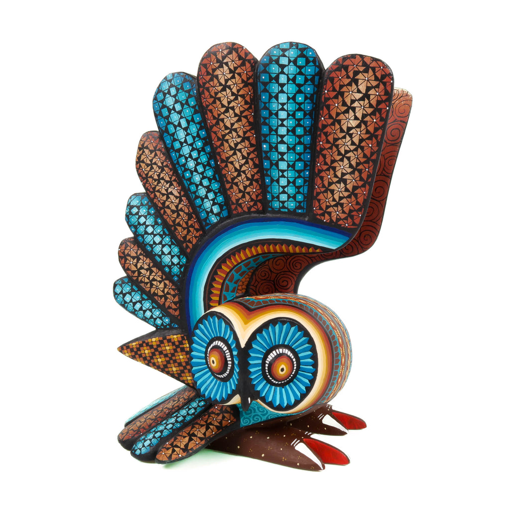Fantastic Owl - Oaxacan Alebrije Wood Carving