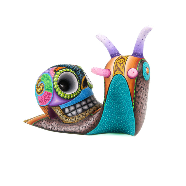Snail & Skull Fusion - Oaxacan Alebrije Wood Carving
