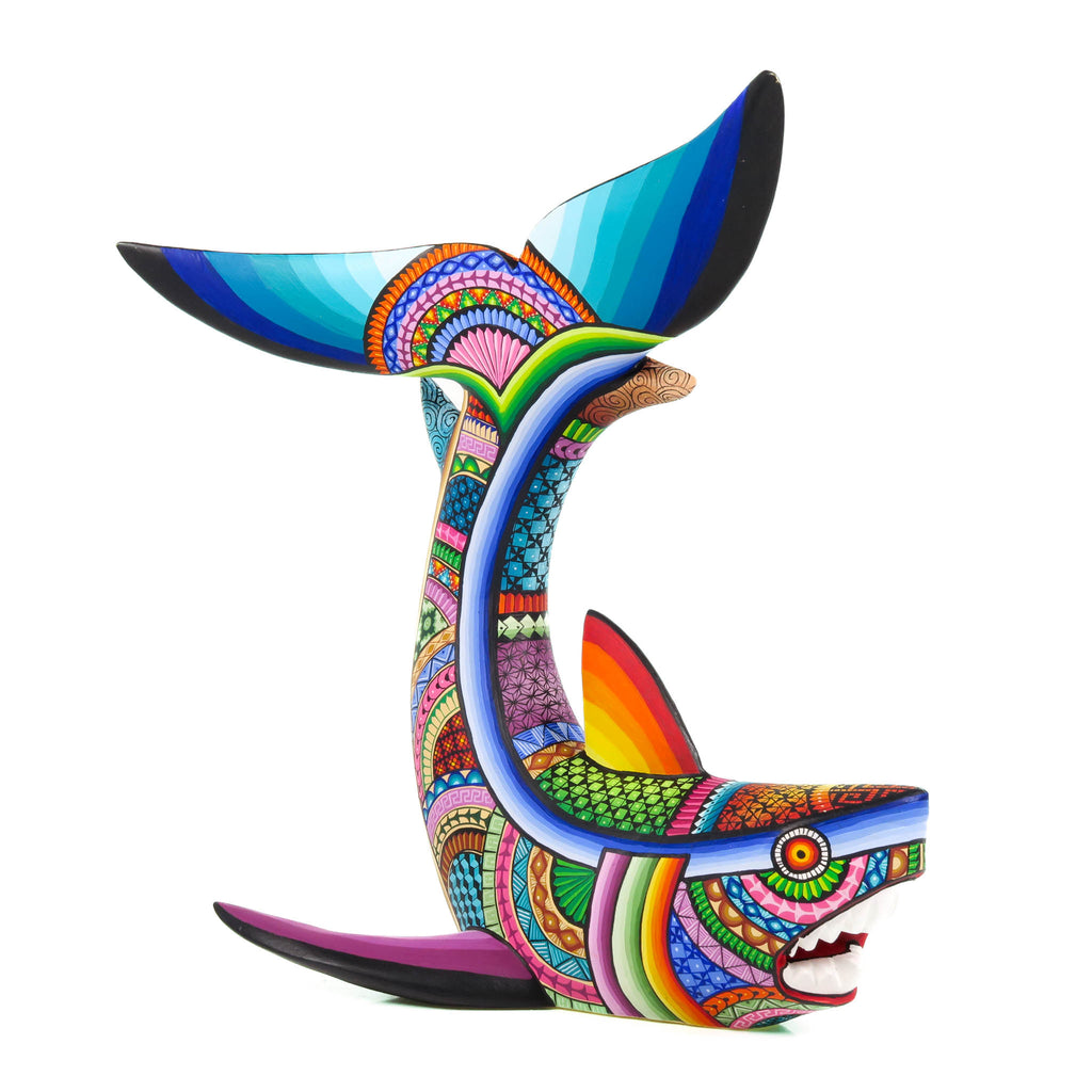 Beautiful Shark - Oaxacan Alebrije Wood Carving – VivaMexico.com