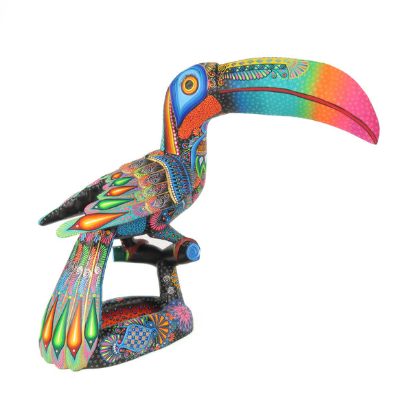 Large Masterpiece Toucan Bird - Oaxacan Alebrije Wood Carving Sculpture
