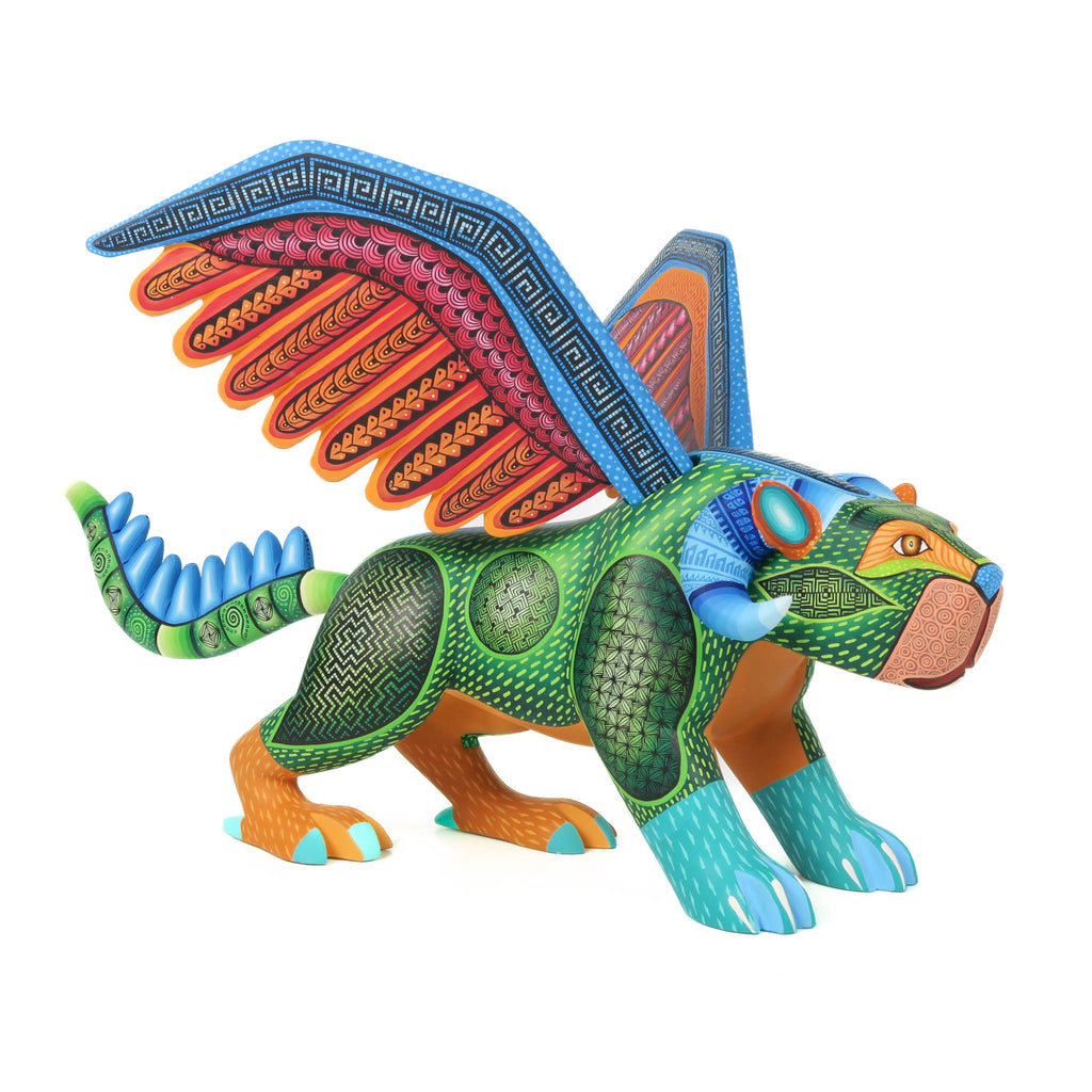Pepita Winged Jaguar - Oaxacan Alebrije Wood Carving
