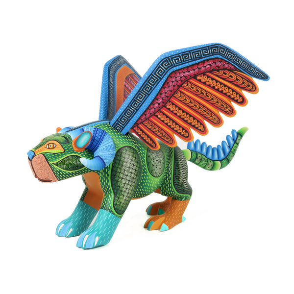 Pepita Winged Jaguar - Oaxacan Alebrije Wood Carving