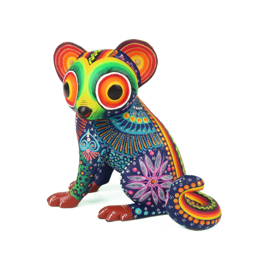 Cute Lemur - Oaxacan Alebrije Wood Carving