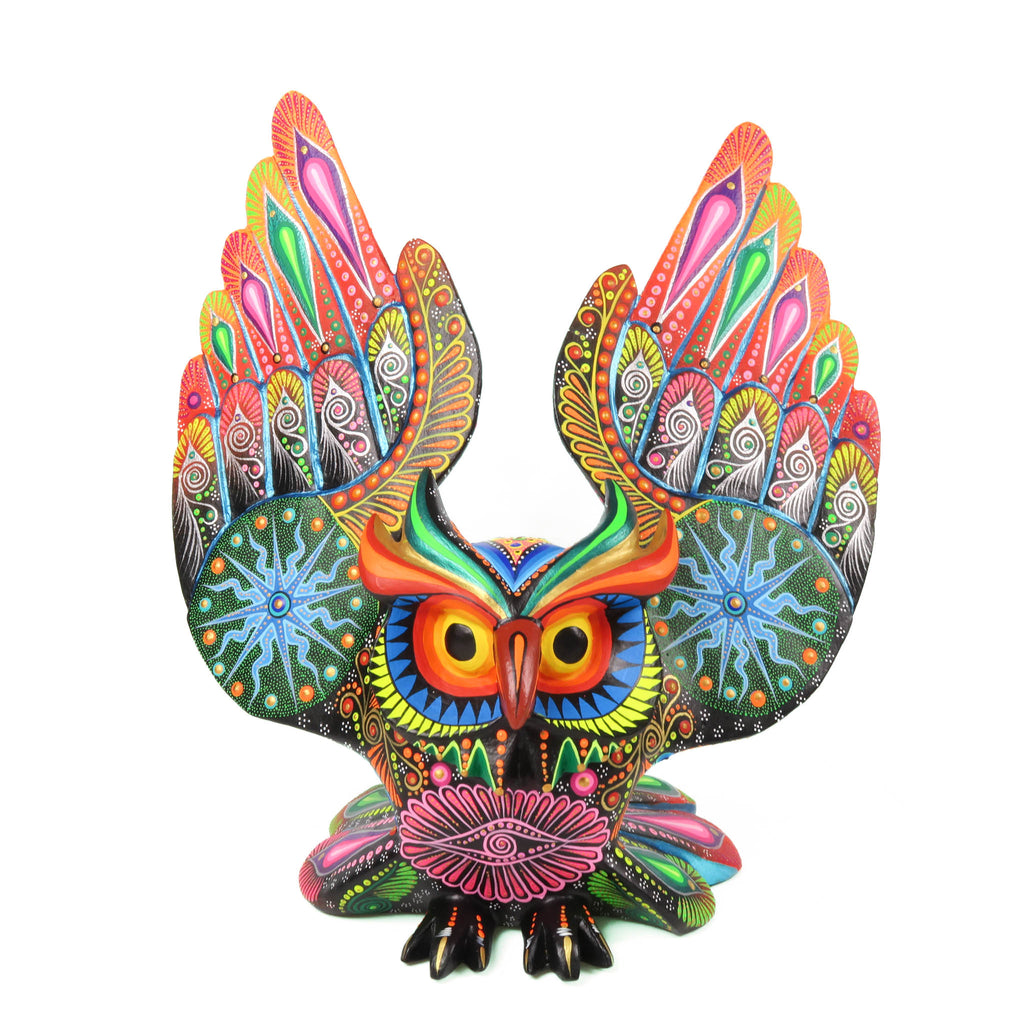 Magnificent Owl - Oaxacan Alebrije Wood Carving