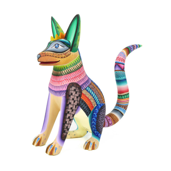Zapotec Xoloitzcuintli Dog - Oaxacan Alebrije Wood Carving