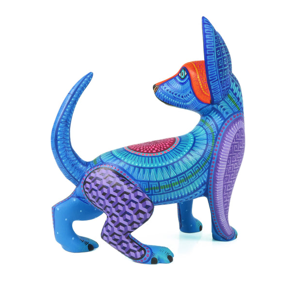 Blue Masterpiece Dog - Oaxacan Alebrije Wood Carving