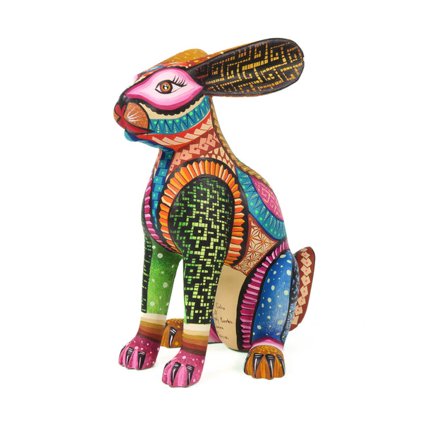 Beautiful Sitting Rabbit - Oaxacan Alebrije Wood Carving