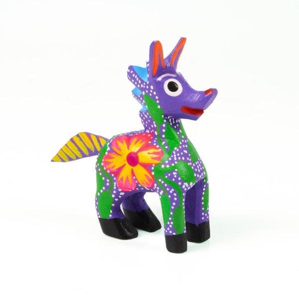 Mini Purple Horse - Oaxacan Alebrije Wood Carving