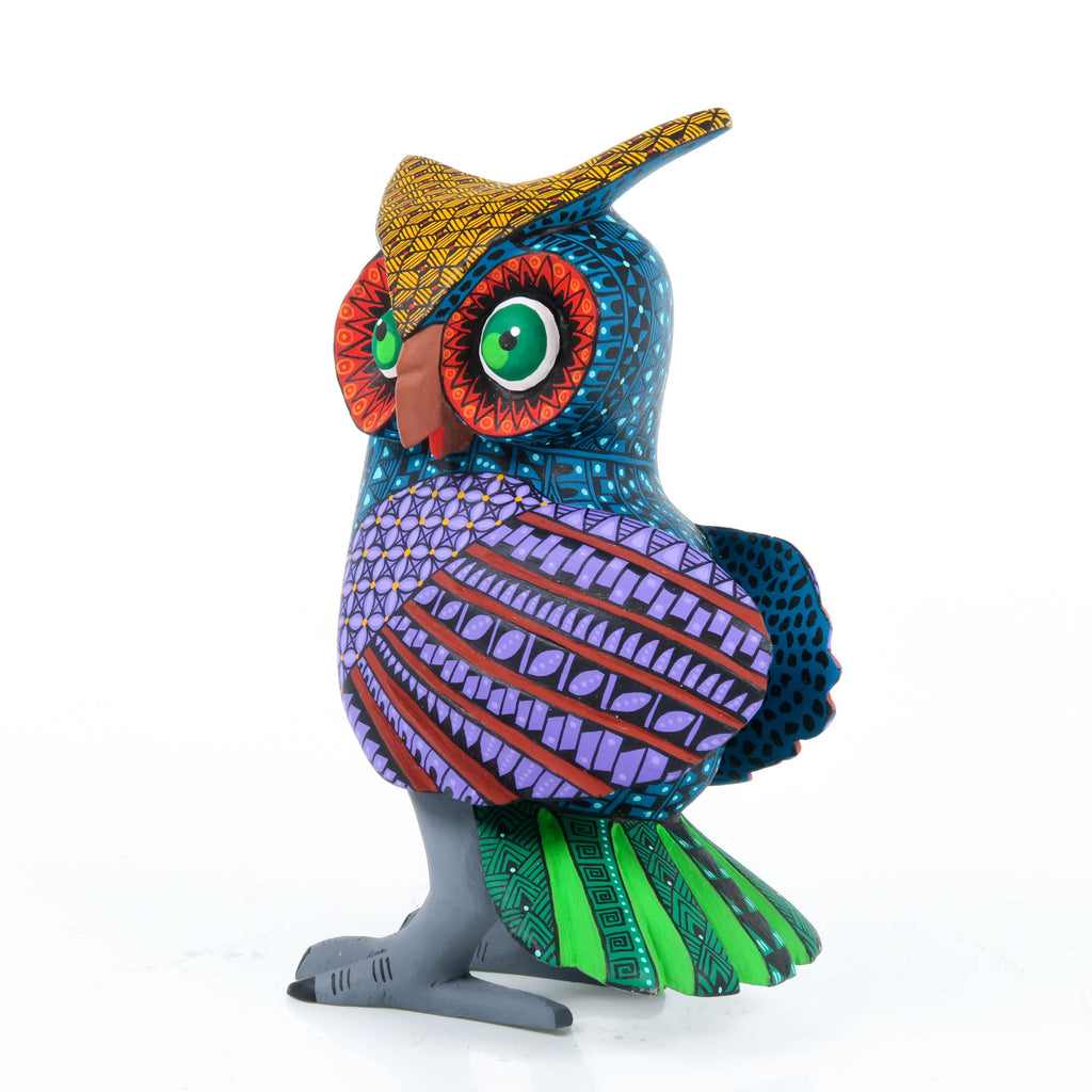 Beautiful Owl - Oaxacan Alebrije Wood Carving