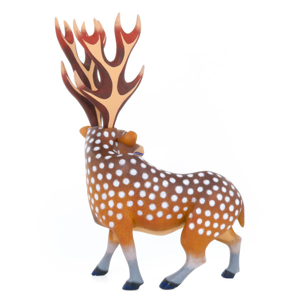 Majestic Spotted Deer - Oaxacan Alebrije Wood Carving