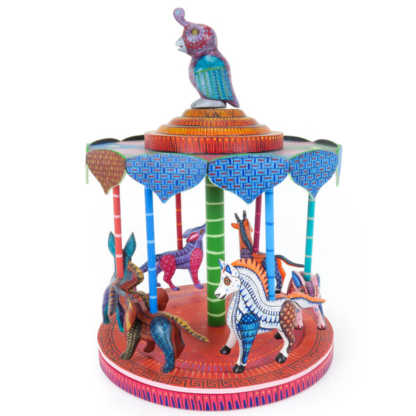 Exceptional Animal Carousel - Oaxacan Alebrije Wood Carving