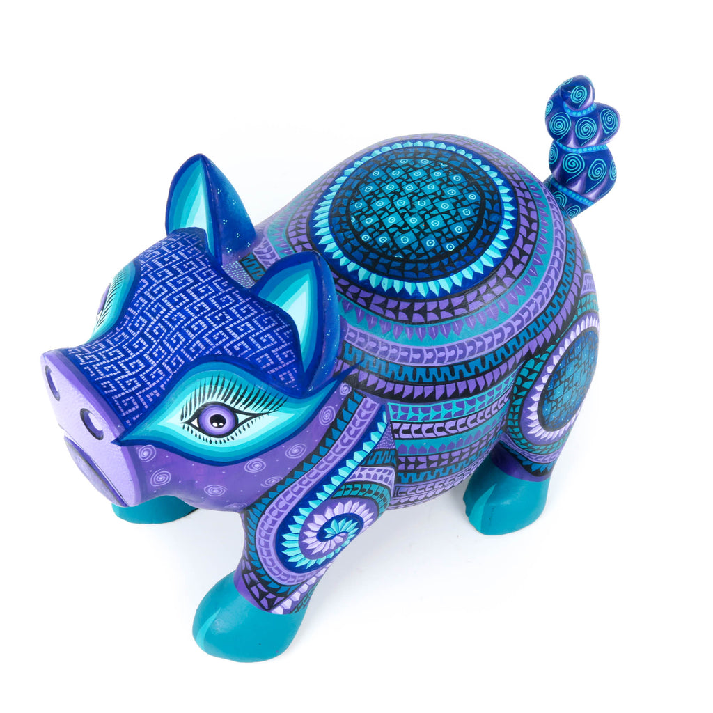 Beautiful Pig - Oaxacan Alebrije Wood Carving – VivaMexico.com