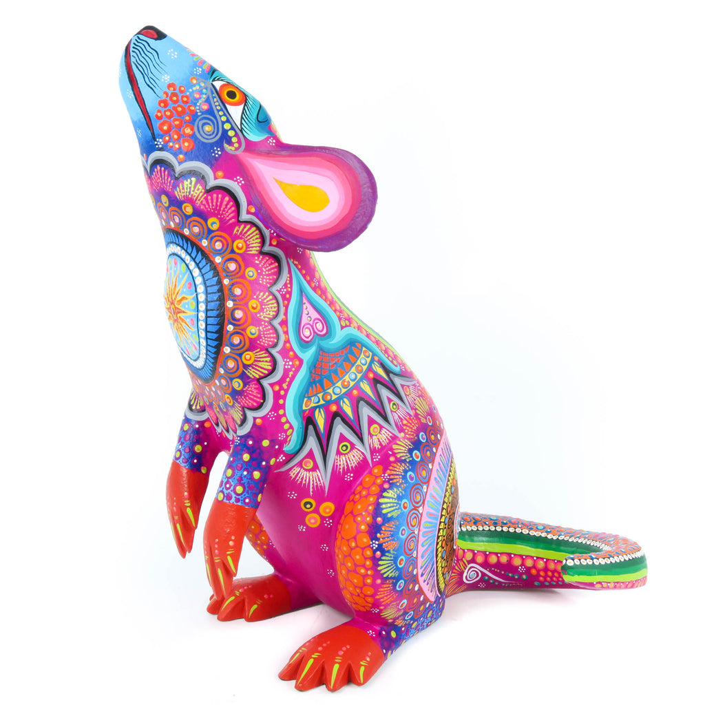 Colorful Mouse - Oaxacan Alebrije Wood Carving