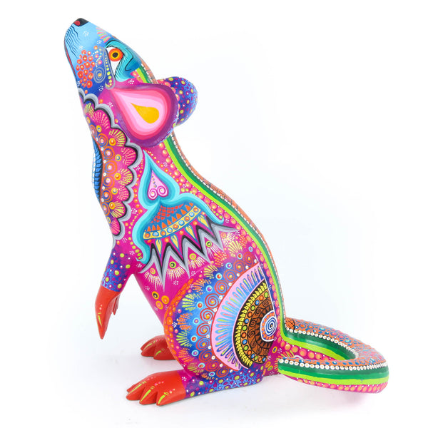 Colorful Mouse - Oaxacan Alebrije Wood Carving