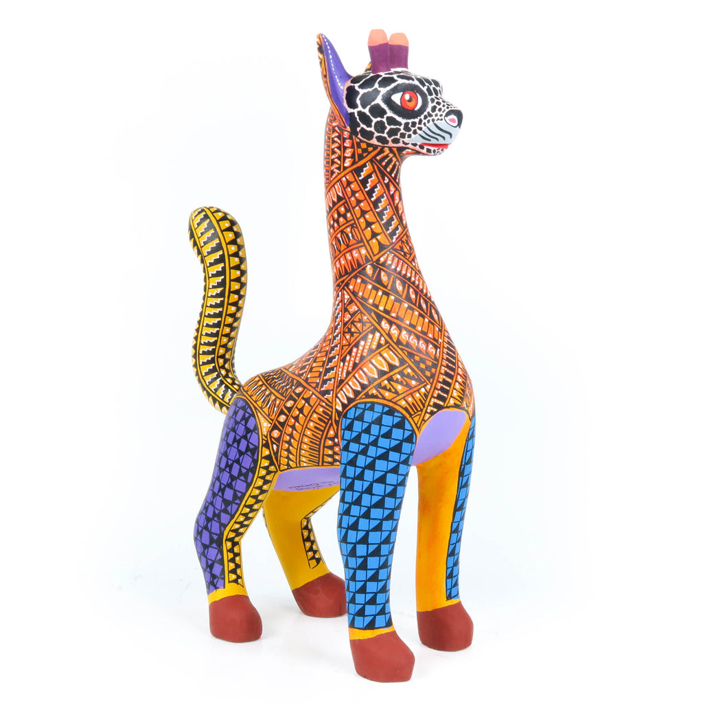 Giraffe Jaguar Fusion - Oaxacan Alebrije Wood Carving