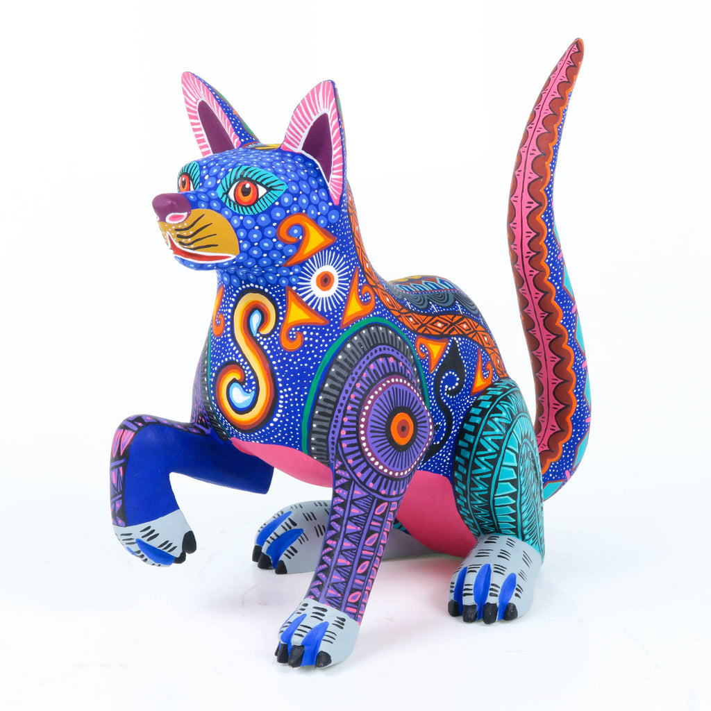 Blue Dog - Oaxacan Alebrije Wood Carving