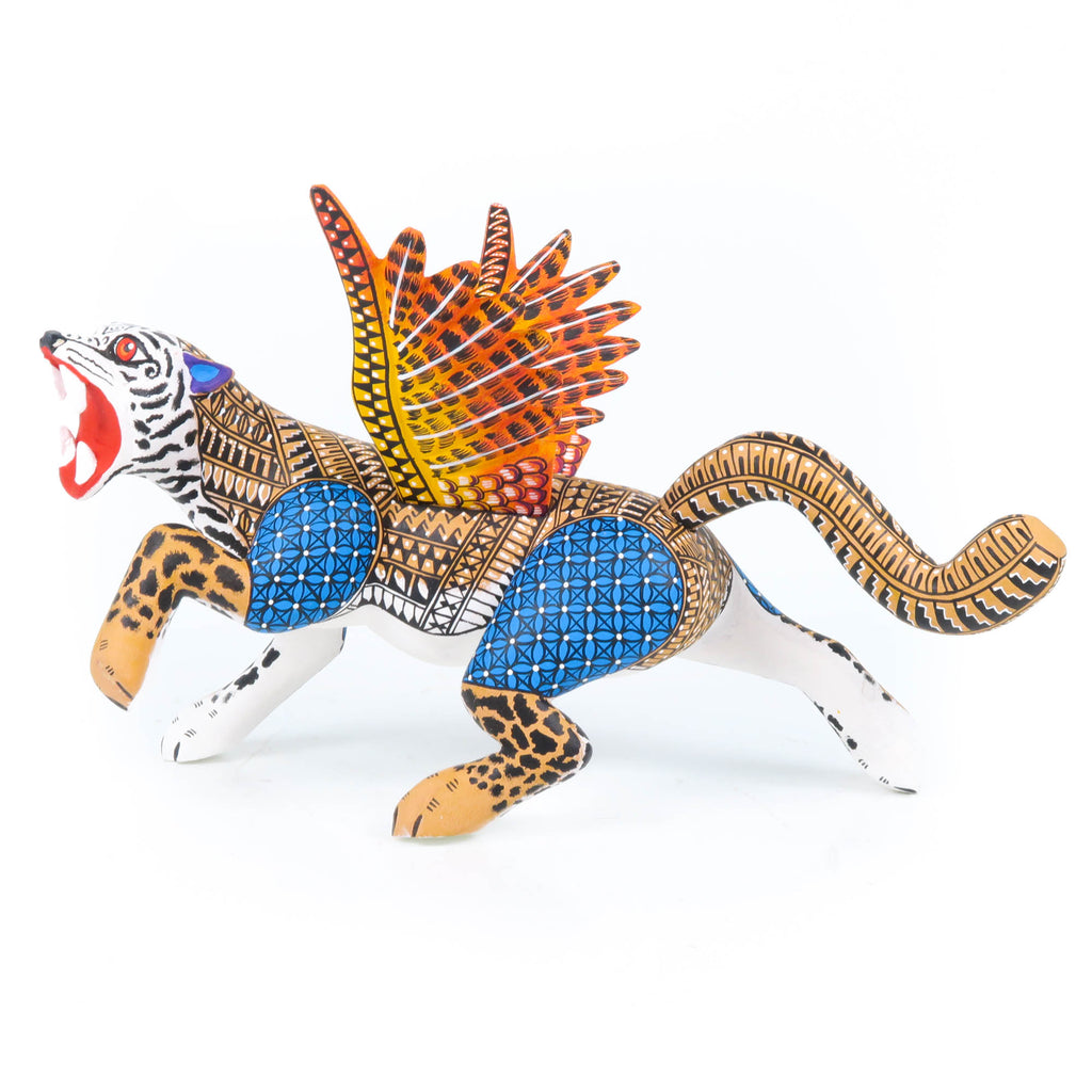 Ferocious Jaguar - Oaxacan Alebrije Wood Carving – VivaMexico.com