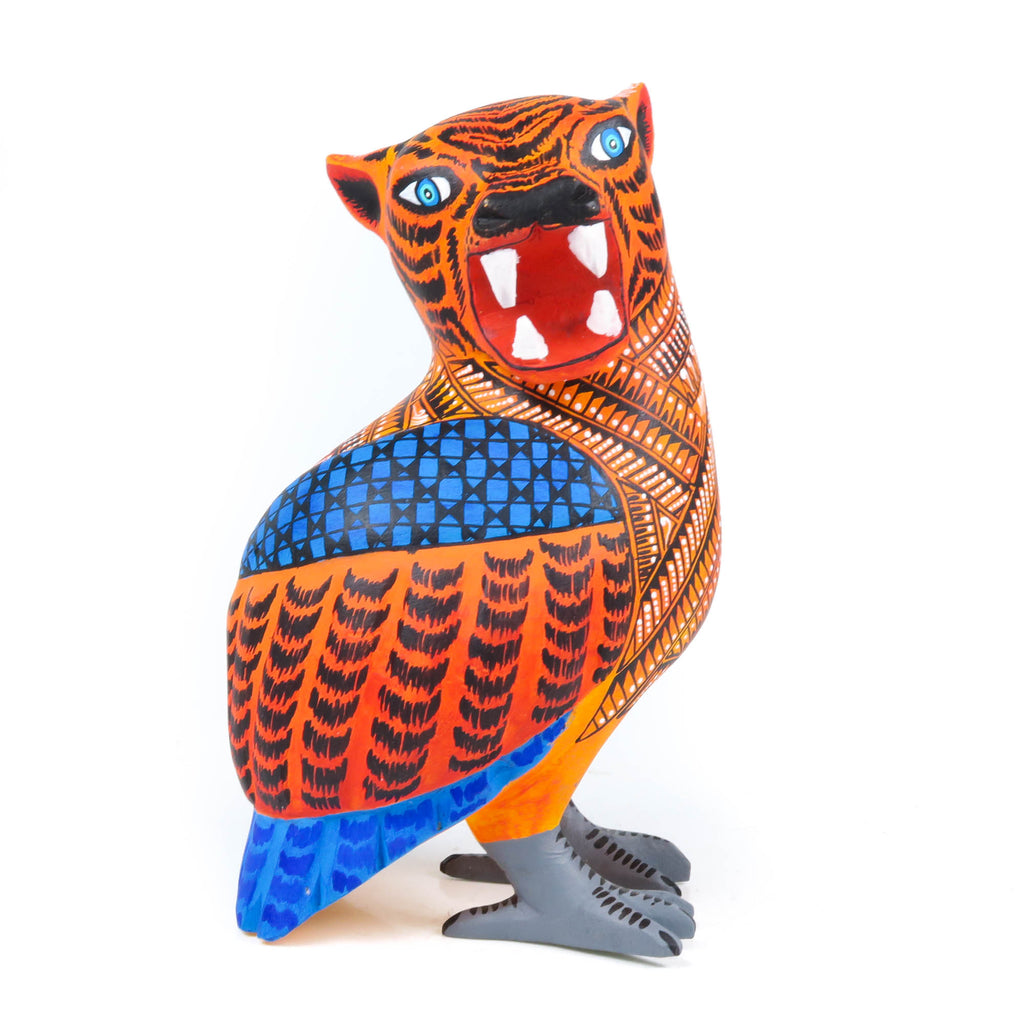 Jaguar Owl - Oaxacan Alebrije Wood Carving