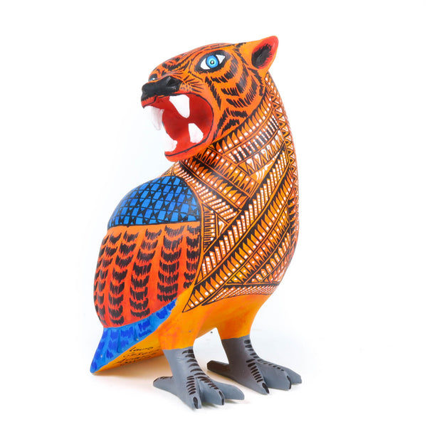 Jaguar Owl - Oaxacan Alebrije Wood Carving