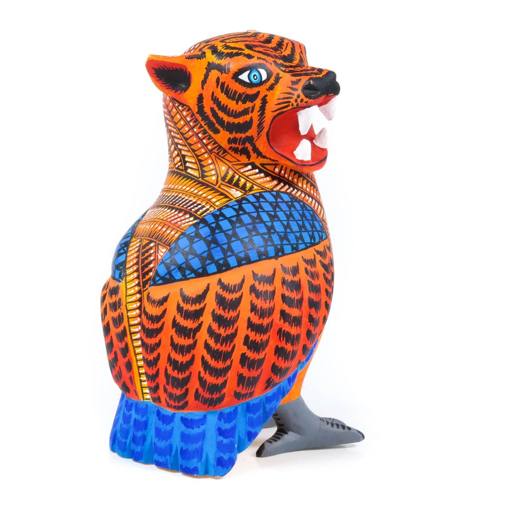 Jaguar Owl - Oaxacan Alebrije Wood Carving – VivaMexico.com