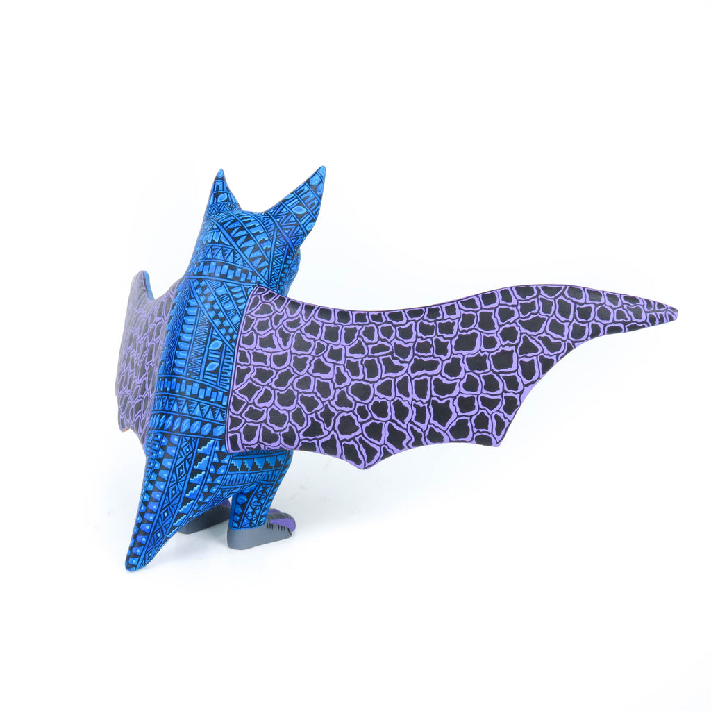 Blue Bat - Oaxacan Alebrije Wood Carving – VivaMexico.com