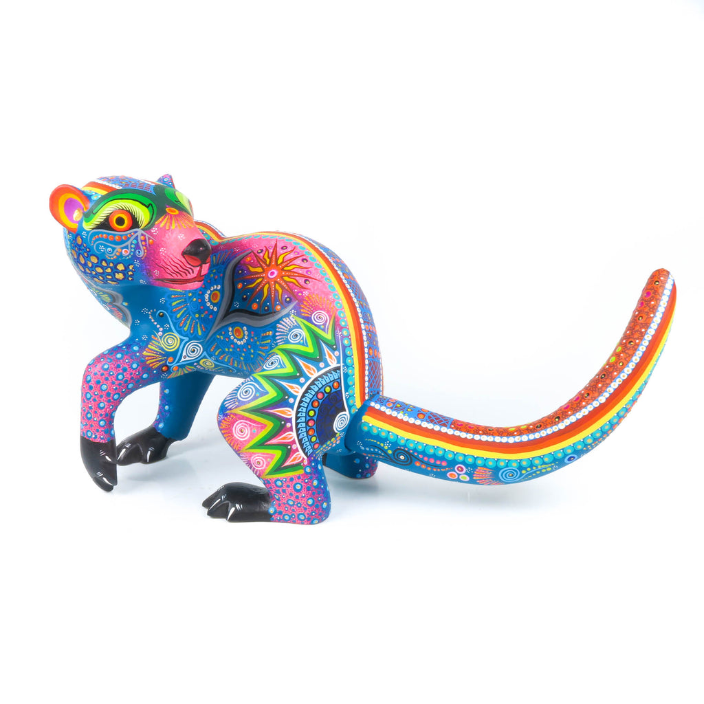 Blue Badger - Oaxacan Alebrije Wood Carving