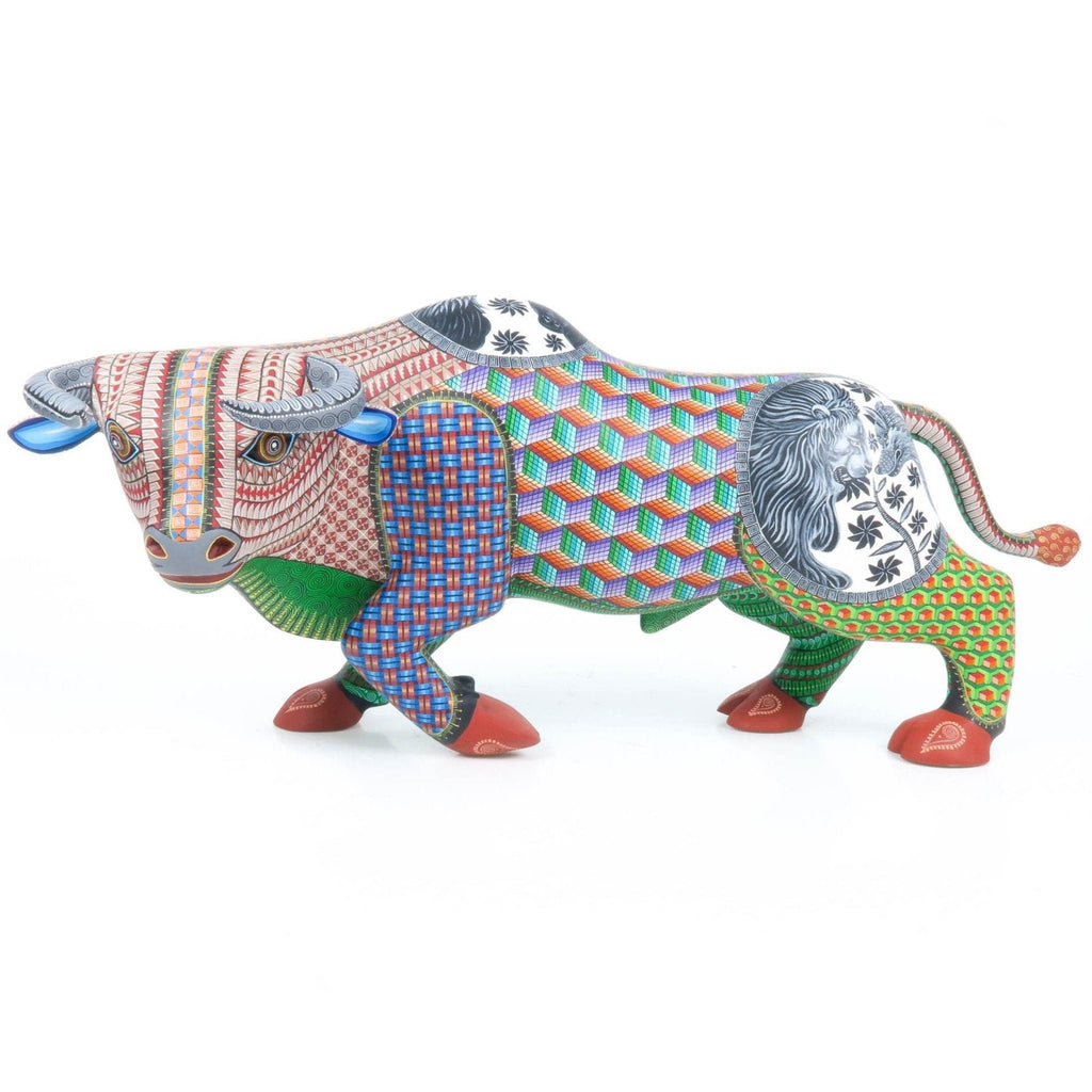 Fantastic Bull - Oaxacan Alebrije Wood Carving