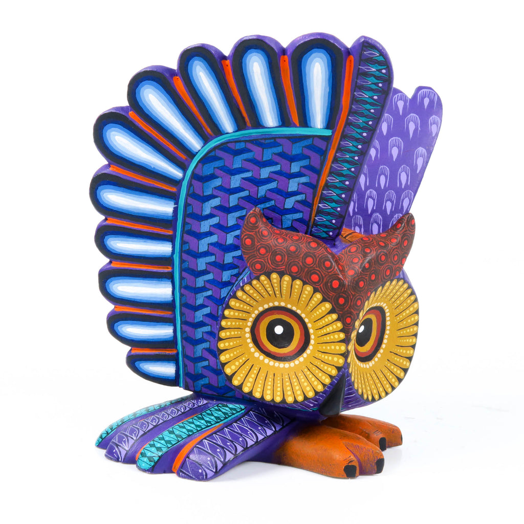 Fantastic Owl - Oaxacan Alebrije Wood Carving