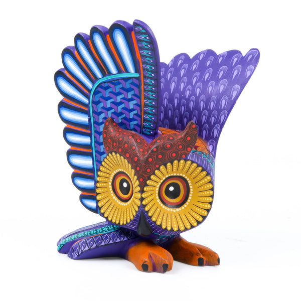 Fantastic Owl - Oaxacan Alebrije Wood Carving