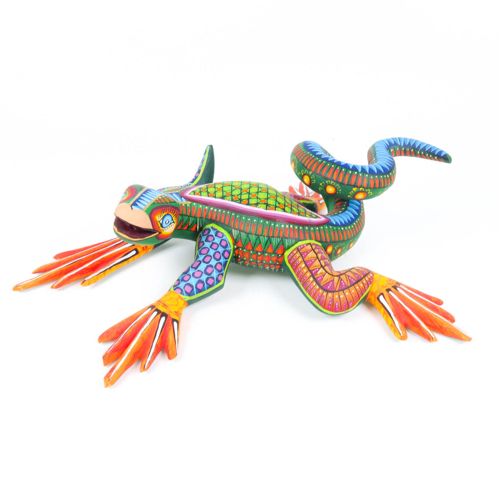 Fantastic Iguana - Oaxacan Alebrije Wood Carving