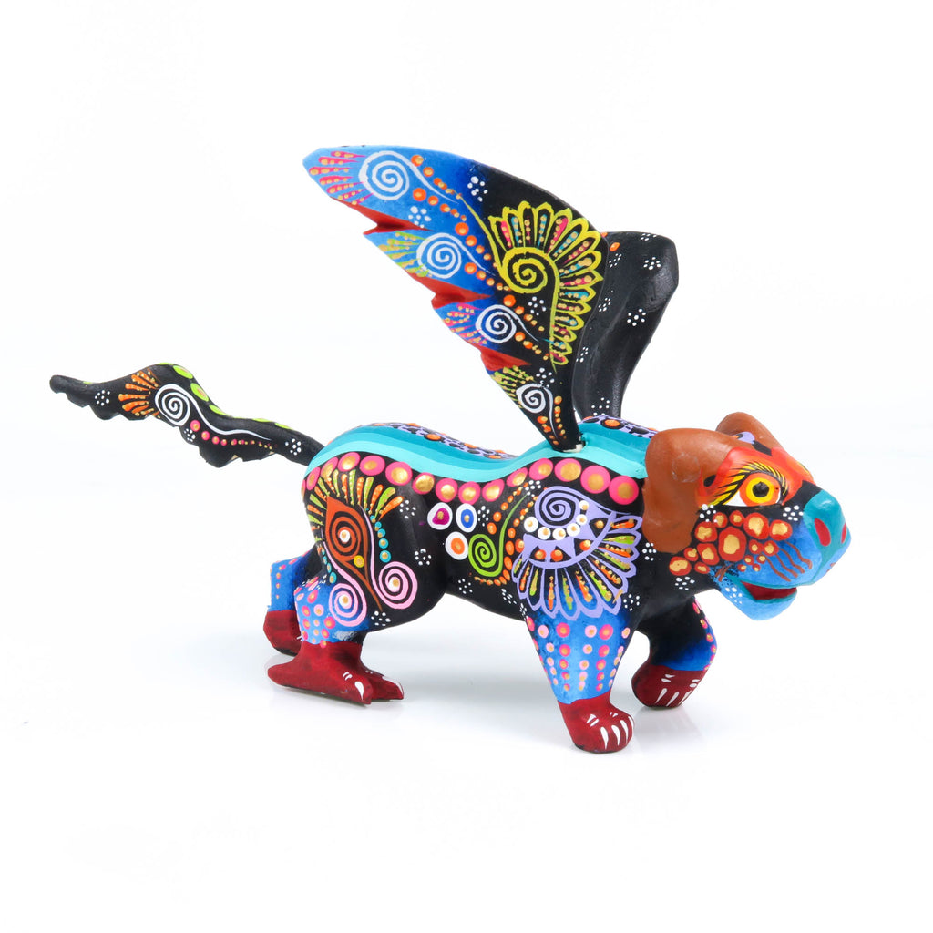 Pepita Winged Jaguar - Oaxacan Alebrije Wood Carving