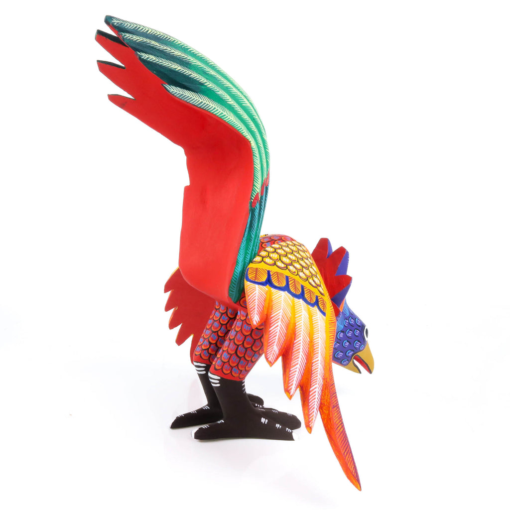 Rooster - Oaxacan Alebrije Wood Carving – VivaMexico.com - Mexican Art