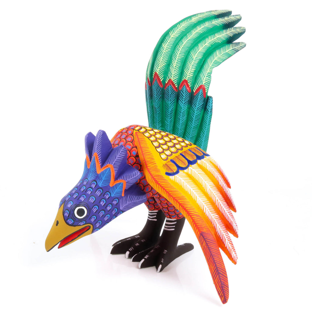Rooster - Oaxacan Alebrije Wood Carving – VivaMexico.com - Mexican Art