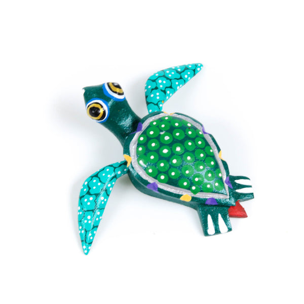 Mini Sea Turtle - Oaxacan Alebrije Wood Carving