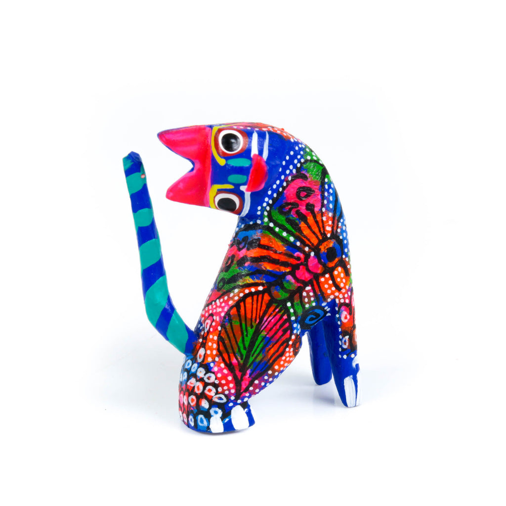 Mini Cat - Oaxacan Alebrije Wood Carving