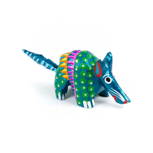 Mini Armadillo - Oaxacan Alebrije Wood Carving