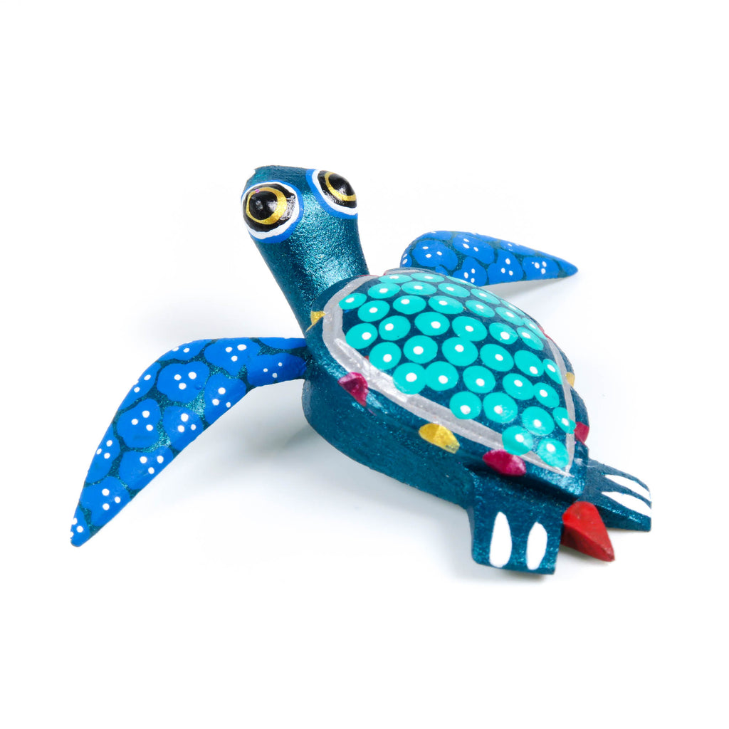 Mini Sea Turtle - Oaxacan Alebrije Wood Carving