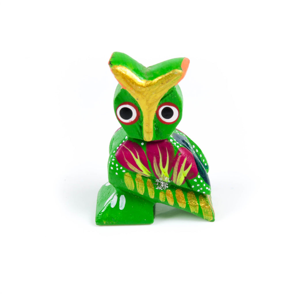 Mini Owl - Oaxacan Alebrije Wood Carving