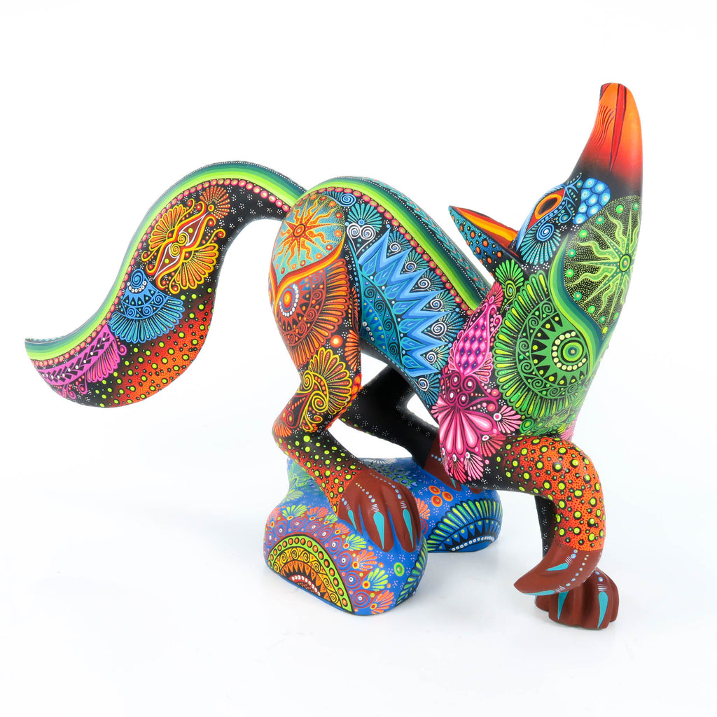 【激レア】oaxaca wood carving Mexico製 Graceful Fox - Oaxacan Alebrije Wood Carving – VivaMexico.com