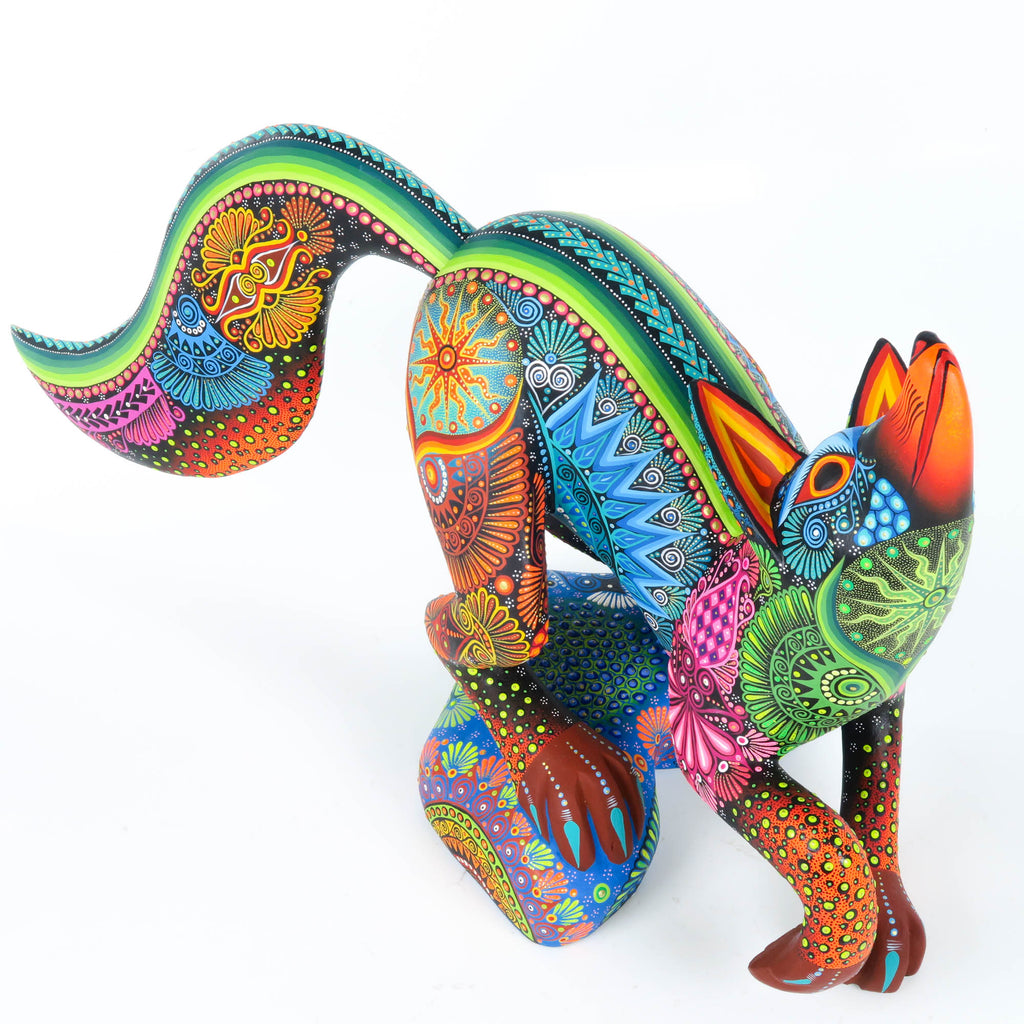 Graceful Fox - Oaxacan Alebrije Wood Carving – VivaMexico.com