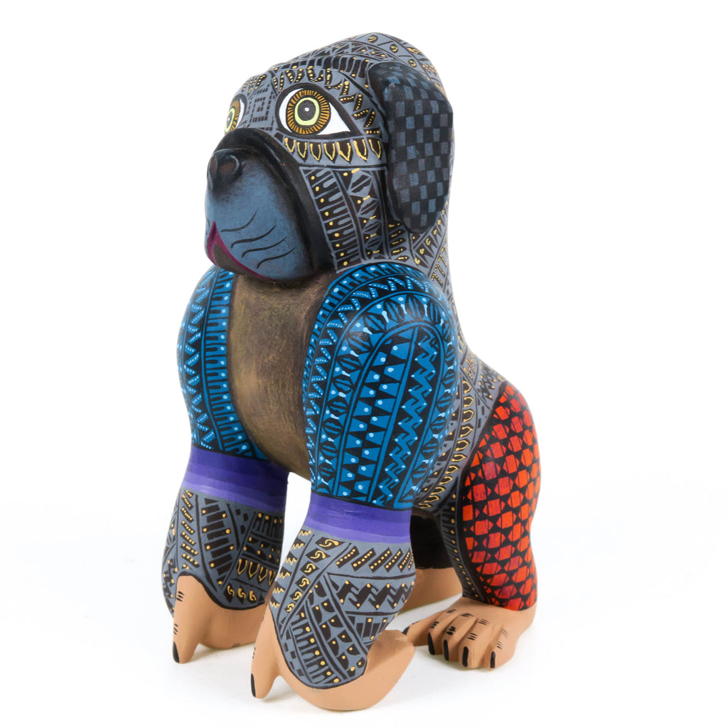 Pug Gorilla Fusion - Oaxacan Alebrije Wood Carving