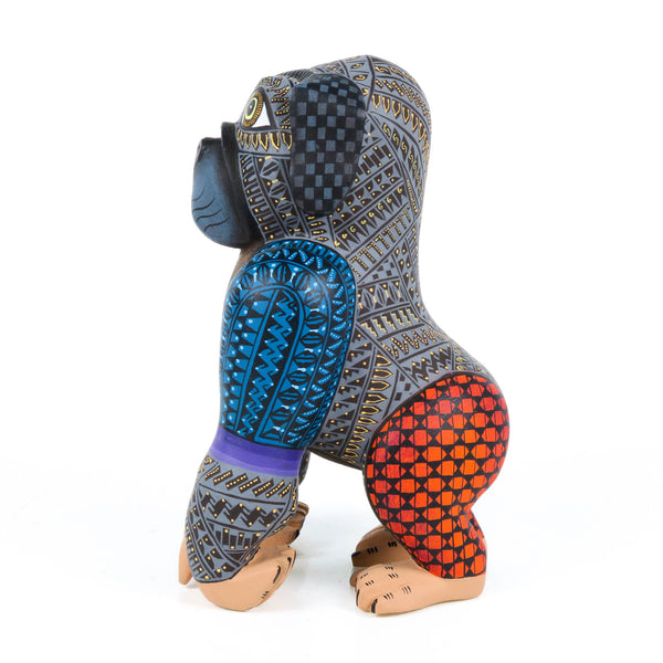 Pug Gorilla Fusion - Oaxacan Alebrije Wood Carving