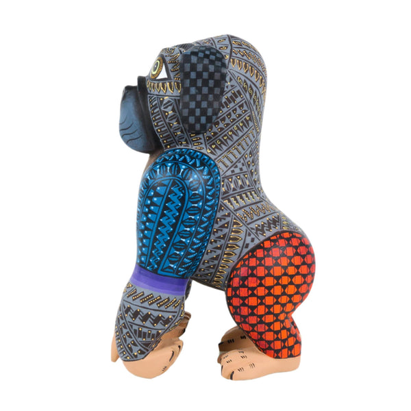 Pug Gorilla Fusion - Oaxacan Alebrije Wood Carving